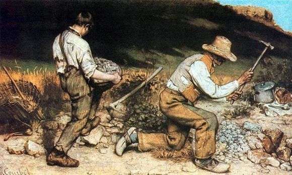 Opis obrazu Gustavea Courbeta Stone Crushers