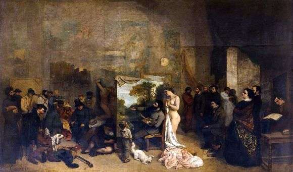 Opis obrazu Gustavea Courbeta Warsztat artysty