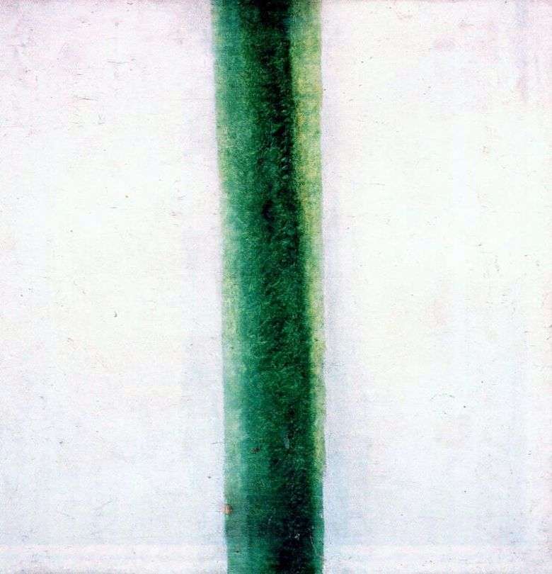 Opis obrazu Olgi Rozanovej Zielony pasek