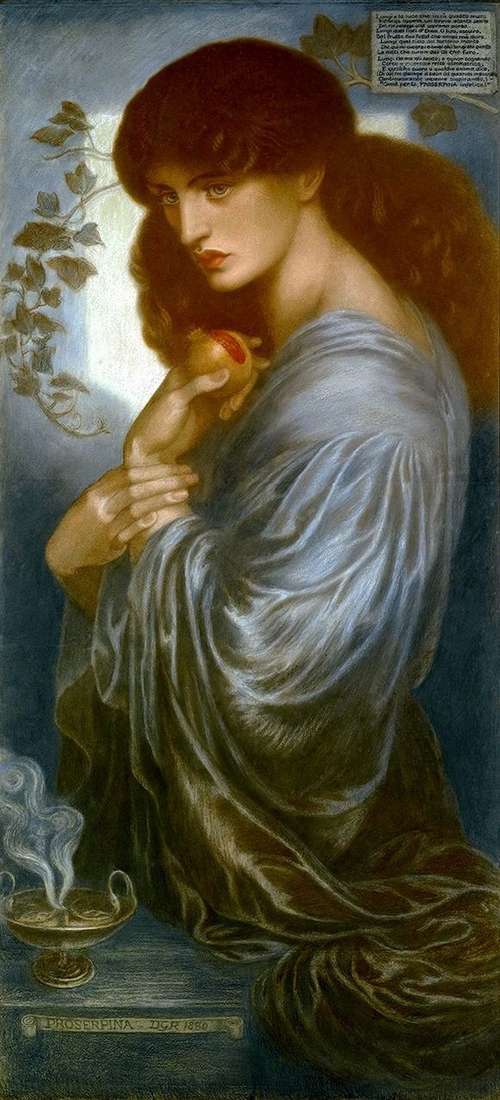 Opis obrazu Dantego Rossettiego Prozerpine
