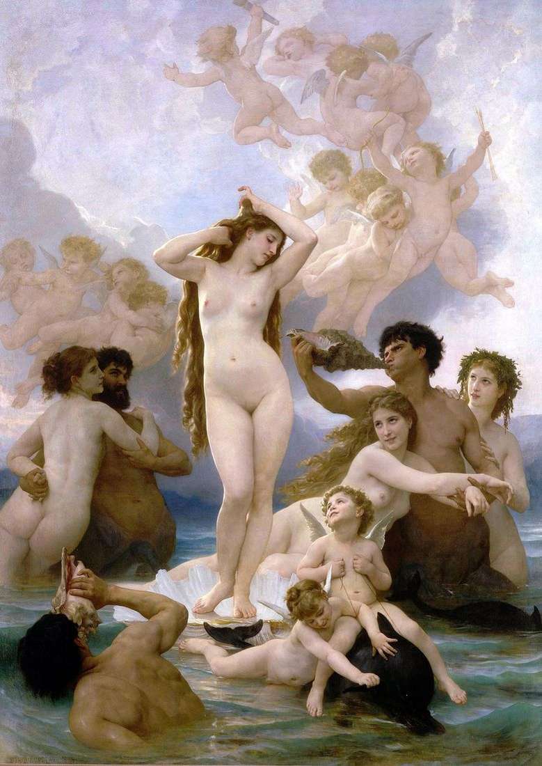 Opis obrazu Williama Bouguereau Narodziny Wenus