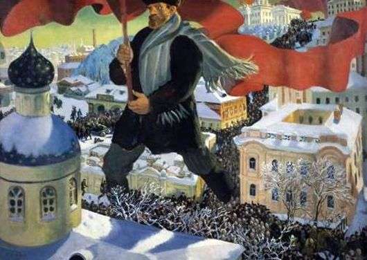 Opis obrazu Borysa Kustodiewa Bolszewik