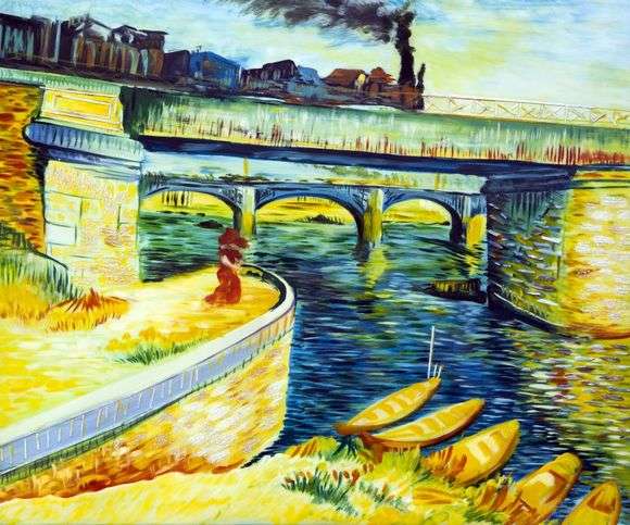 Opis obrazu Vincenta Van Gogha Mosty nad Sekwaną