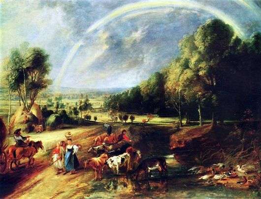 Opis obrazu Petera Paula Rubensa Krajobraz z tęczą