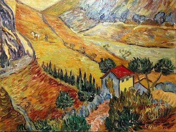 Opis obrazu Vincenta Van Gogha Krajobraz z domem i oraczem