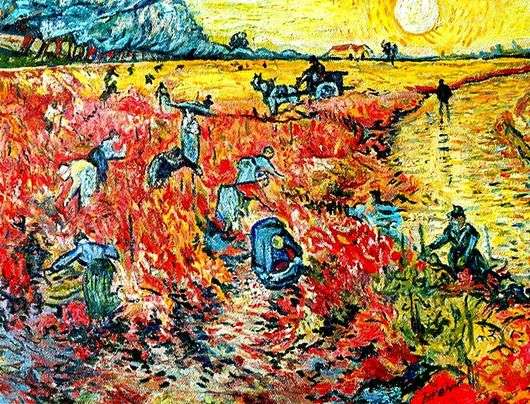 Opis obrazu Vincenta Van Gogha Czerwone winnice