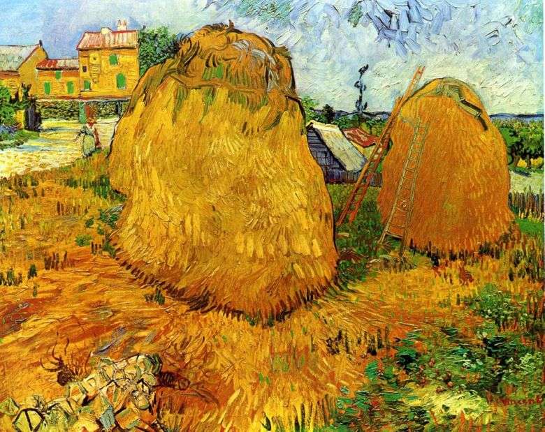 Opis obrazu Vincenta Van Gogha Stogi siana w Prowansji
