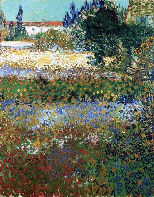 Opis obrazu Vincenta Van Gogha Kwitnący ogród