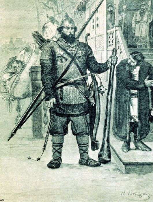 Opis obrazu Andrieja Pietrowicza Ryabushkina Ilya Muromets