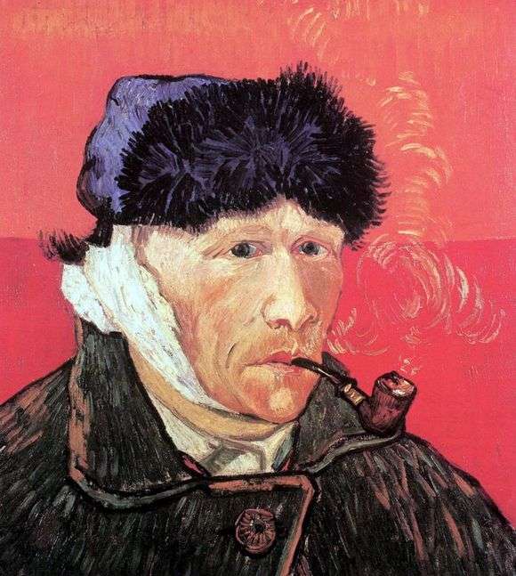 Opis obrazu Vincenta Van Gogha Autoportret z odciętym uchem i fajką