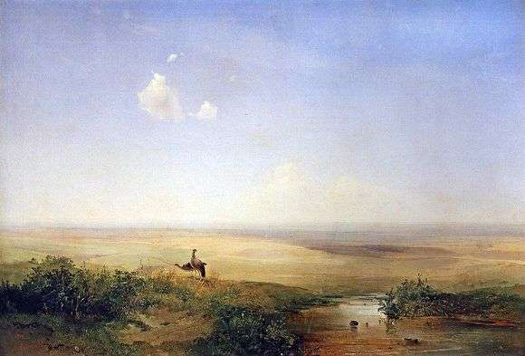 Opis obrazu Aleksieja Kondratiewicza Savrasowa Step po południu (1875)