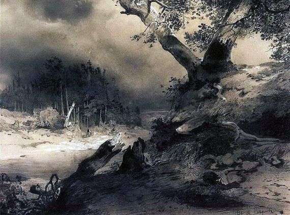 Opis obrazu Aleksieja Sawrasowa Burza z piorunami