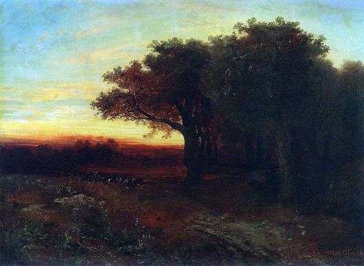 Opis obrazu Aleksieja Sawrasowa Zachód słońca