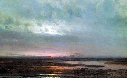 Opis obrazu Aleksieja Sawrasowa Zachód słońca nad bagnami