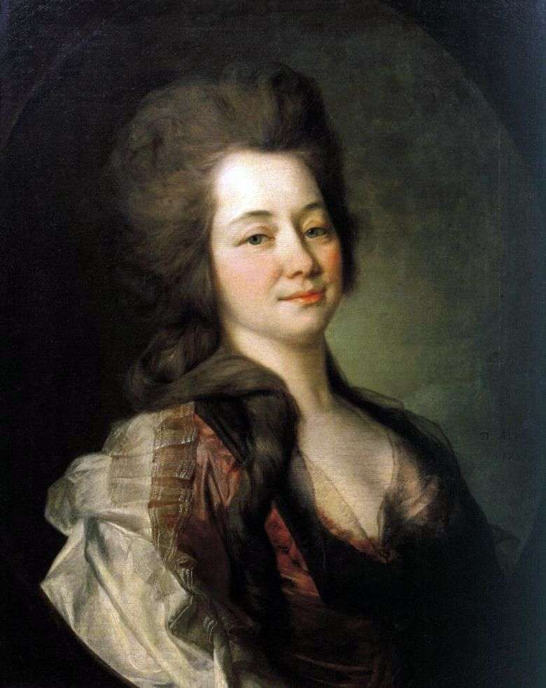 Opis obrazu Dmitrija Lewickiego Portret M. A. Lwowej (1781)