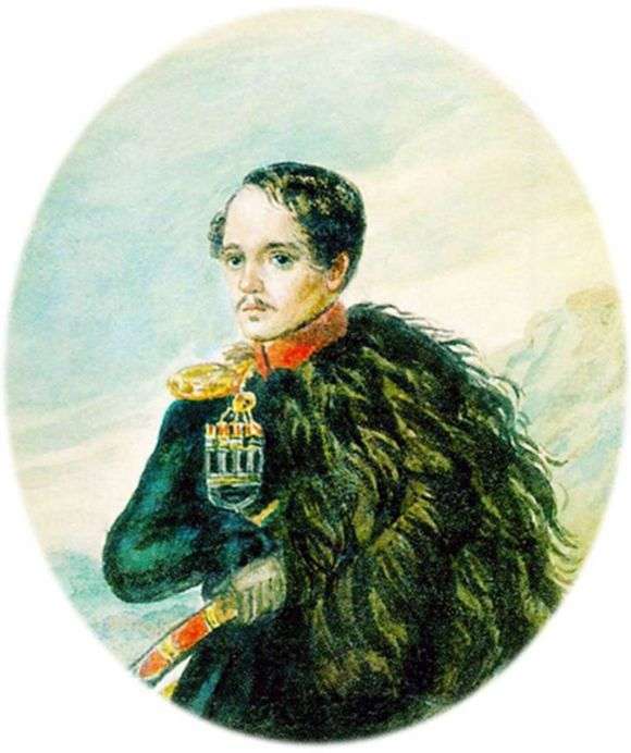 Opis obrazu Michaiła Lermontowa Autoportret