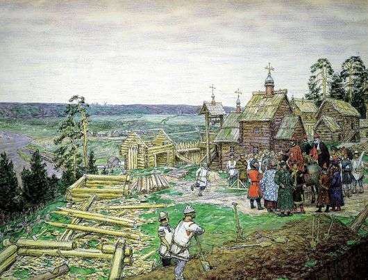 Opis obrazu Wiktora Wasniecowa Powstanie Moskwy