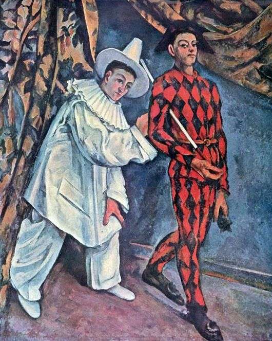 Opis obrazu Paula Cezannea Pierrot i Arlekin