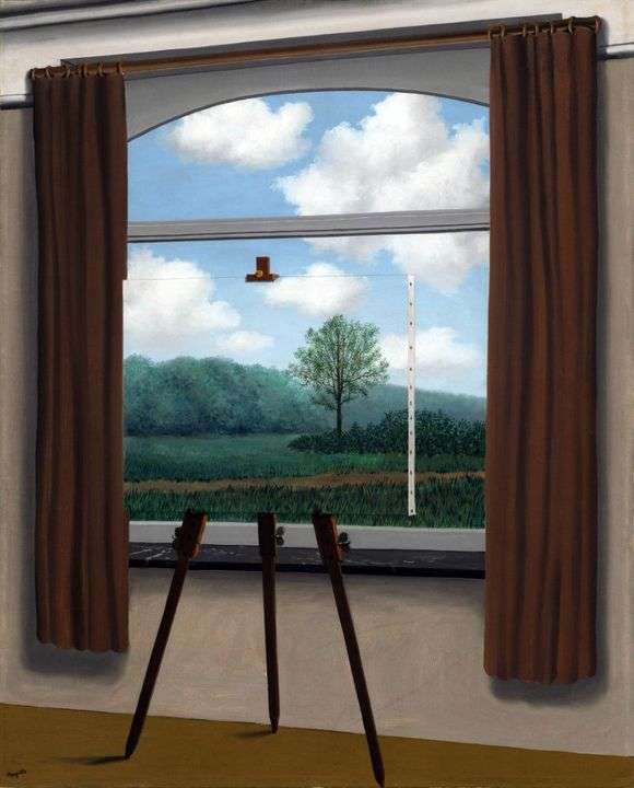 Opis obrazu Rene Magrittea Ludzkie przeznaczenie