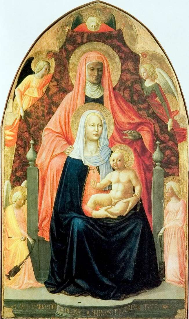 Opis obrazu Masaccia Święta Anna z Madonną z Dzieciątkiem
