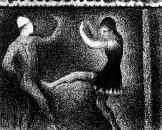 Opis obrazu Georgesa Seurata Tańcząca para