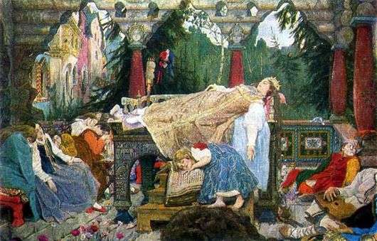 Opis obrazu Wiktora Wasniecowa Śpiąca księżniczka