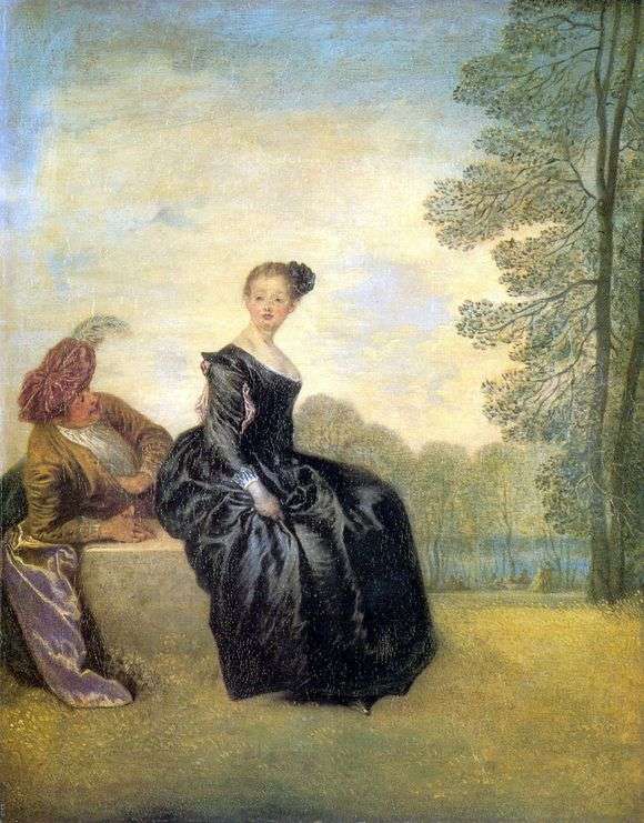 Opis obrazu Antoinea Watteau Kapryśny