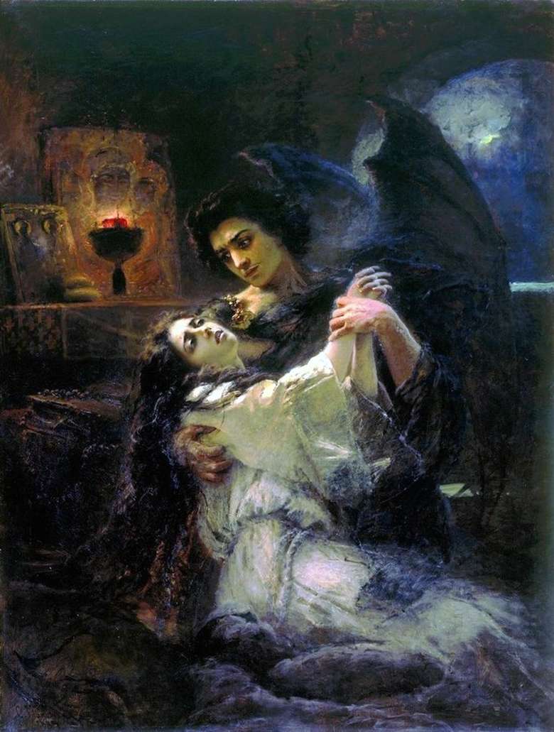Opis obrazu Konstantina Makowskiego Tamara i demon