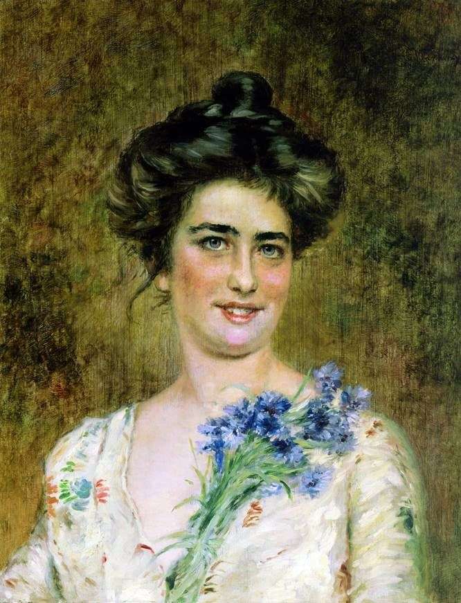 Opis obrazu Konstantina Makowskiego Portret kobiety