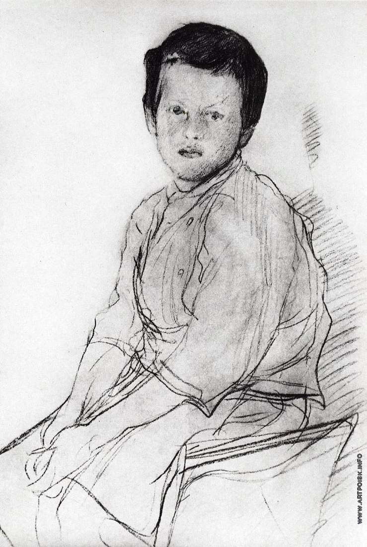 Opis obrazu Walentina Serowa Portret Miszy Serowa