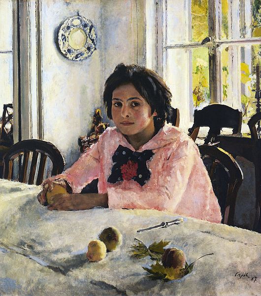Opis obrazu Walentina Serowa Dziewczyna z brzoskwiniami