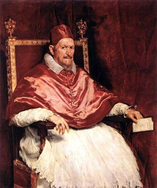 Opis obrazu Diego Velazqueza Papież Innocenty