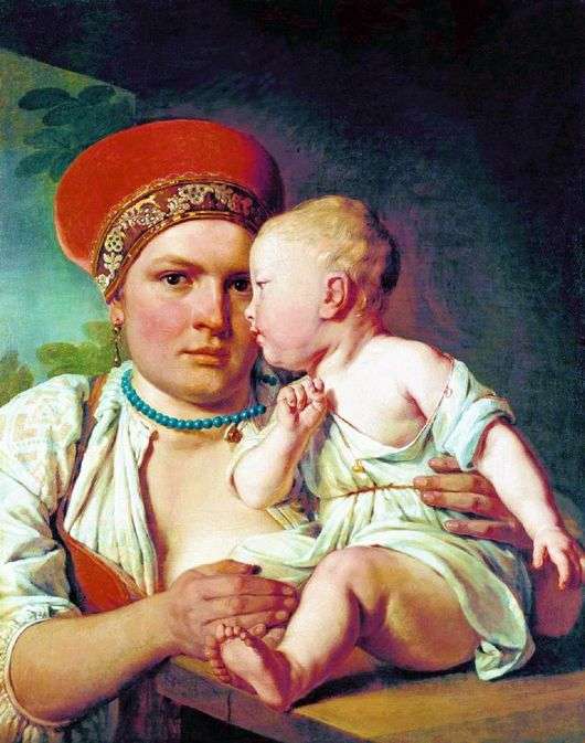 Opis obrazu Aleksieja Wenecjanowa Pielęgniarka z dzieckiem