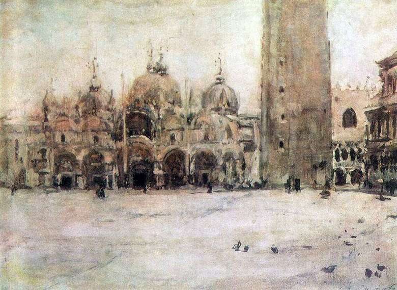 Opis obrazu Walentyna Serowa Plac św. Marka w Wenecji