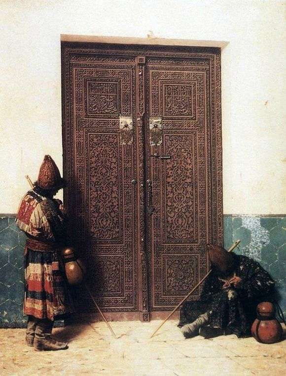 Opis obrazu Wasilija Vereshchagina U drzwi meczetu