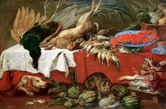 Opis obrazu Franza Snydersa Martwa natura z dziczyzną i homarem