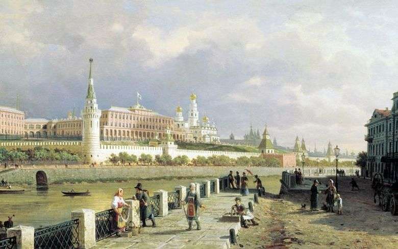 Opis obrazu Piotra Wereszczagina Widok na Kreml moskiewski