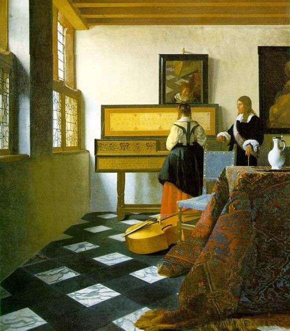 Opis obrazu Jana Vermeera Lekcja muzyki
