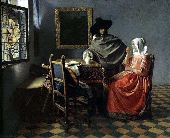 Opis obrazu Jana Vermeera Kieliszek wina