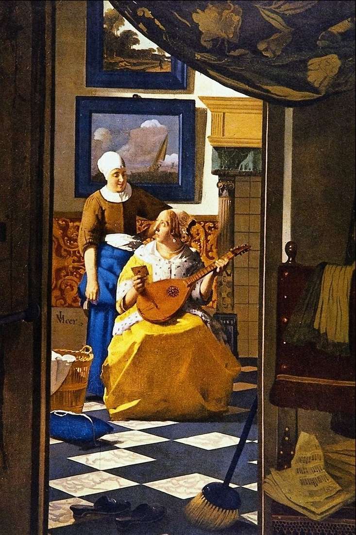 Opis obrazu Jana Vermeera List miłosny