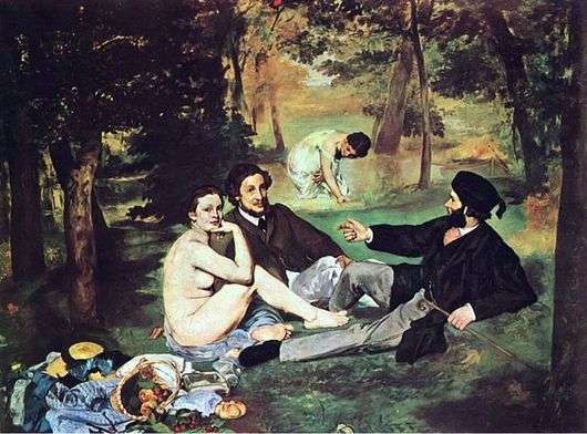 Opis obrazu Edouarda Maneta Śniadanie na trawie