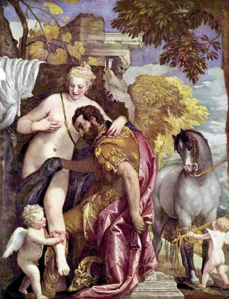 Opis obrazu Paolo Veronese Mars i Wenus
