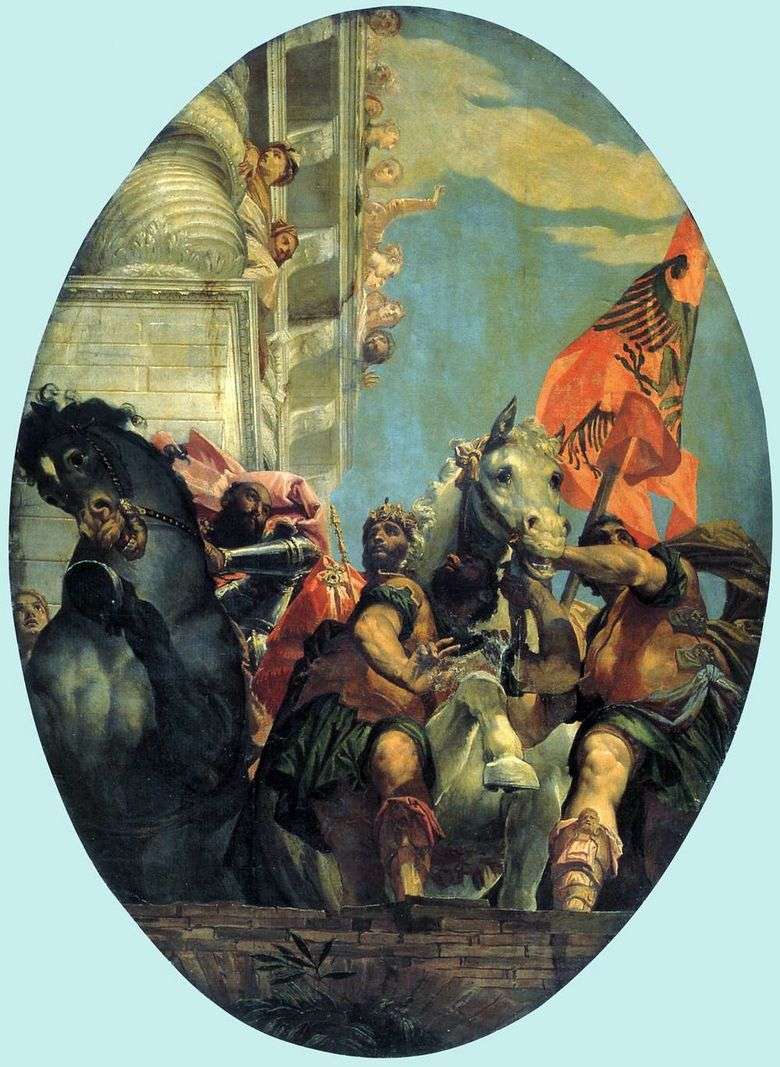 Opis obrazu Paolo Veronese Triumf Mardocheusza