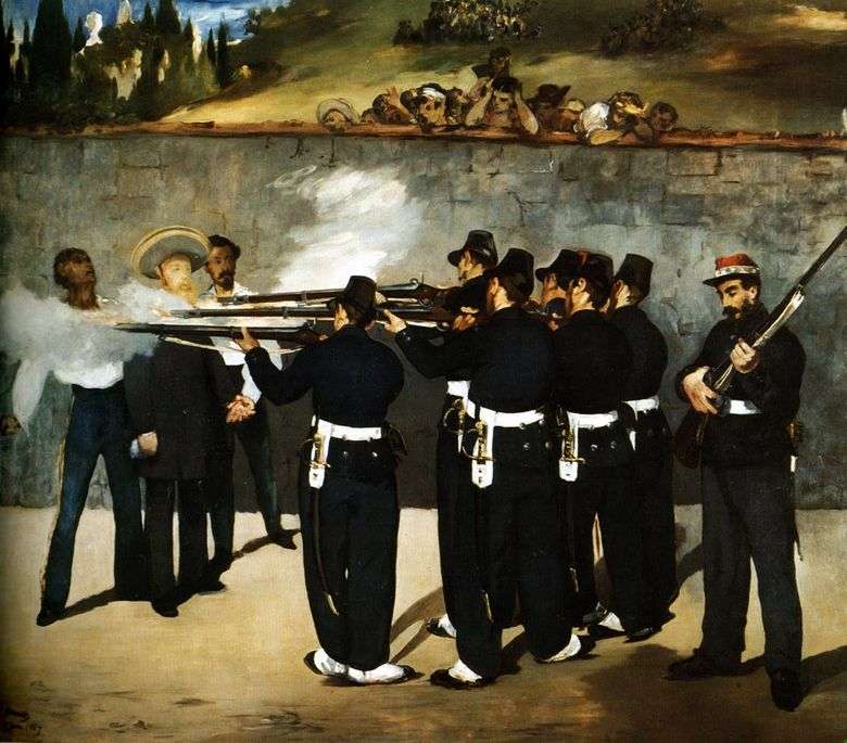 Opis obrazu Edouarda Maneta Strzelanie do cesarza Maksymiliana