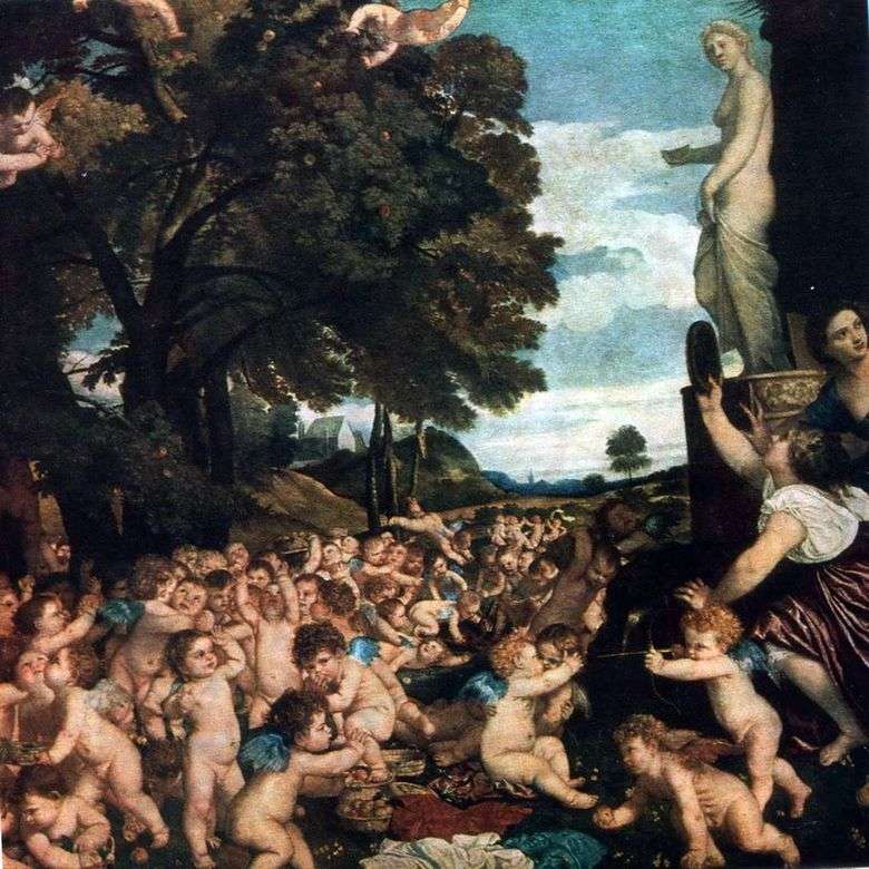 Opis obrazu Tycjana Vecellio Święto Wenus