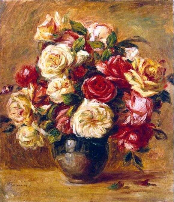 Opis obrazu Pierrea Augustea Renoira Bukiet róż
