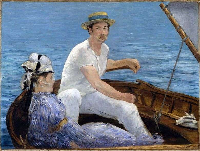 Opis obrazu Edouarda Maneta W łodzi