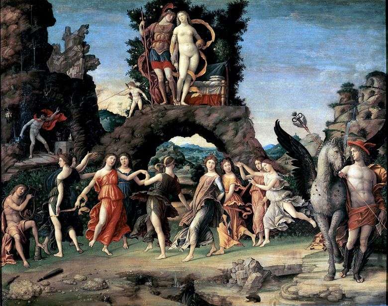 Opis obrazu Andrei Mantegny Parnassus