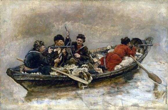 Opis obrazu Wasilija Surikowa Kozacy w łodzi