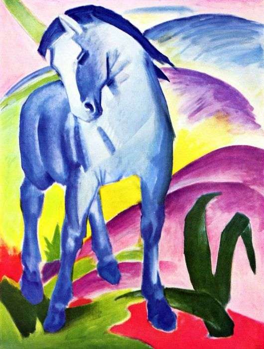 Opis obrazu Franza Marca Niebieski koń